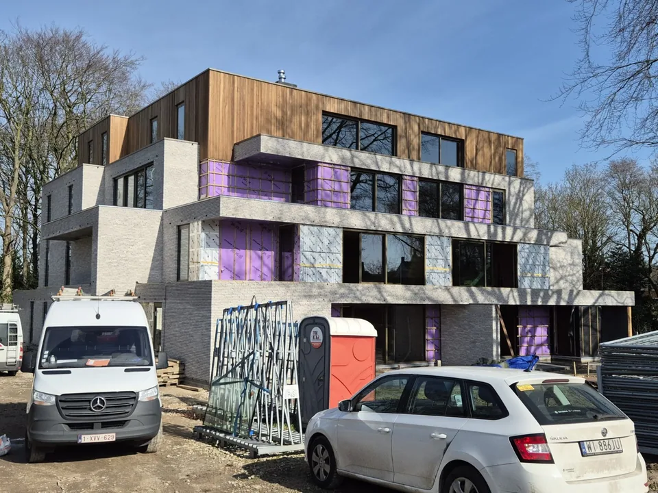 Moderne appartementen Beernem architectuur