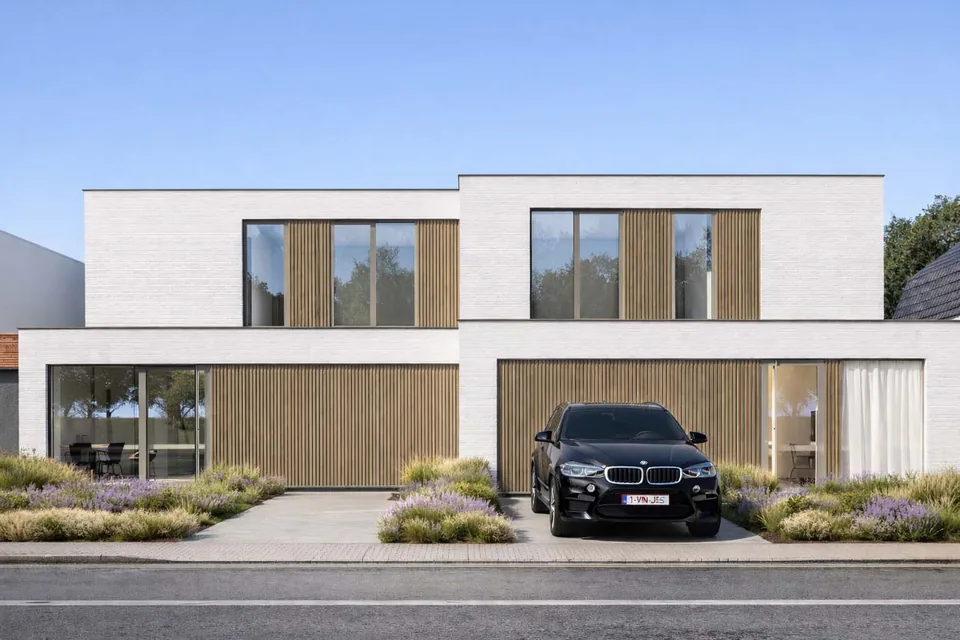 Nieuwbouwwoning in Sint-Laureins door J.A.N Plus Architecten