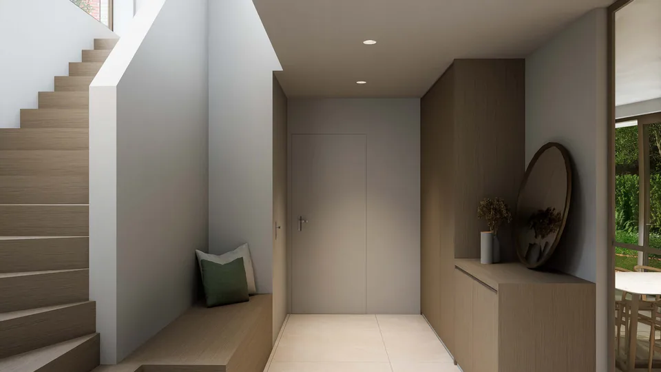 Interieur nieuwbouwwoning Assebroek – veel licht