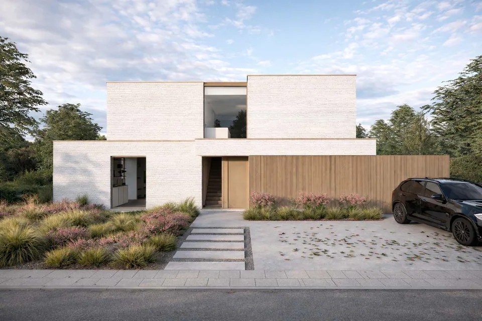 Moderne nieuwbouwwoning in Sijsele met sterke ruimtelijke kwaliteit