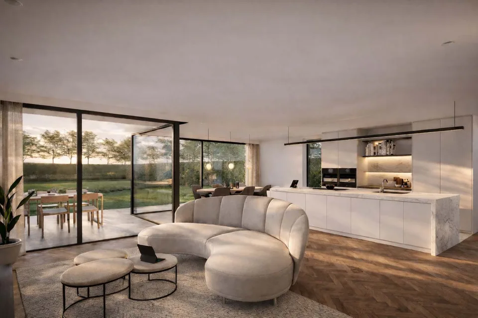 Interieur nieuwbouwwoning Dentergem – veel licht