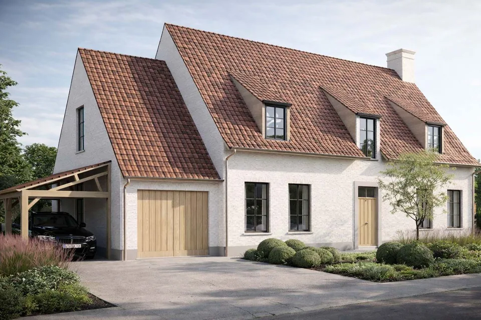 Landelijke nieuwbouwwoning in Gistel door J.A.N Plus Architecten