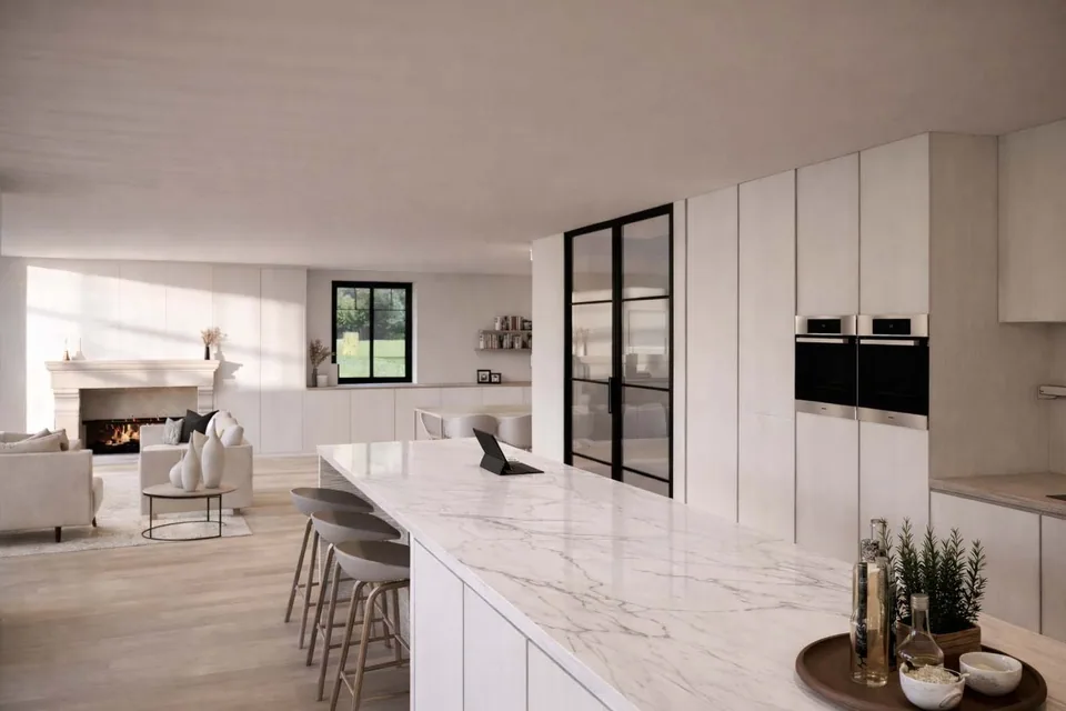 Interieur nieuwbouwwoning Zerkegem – veel licht