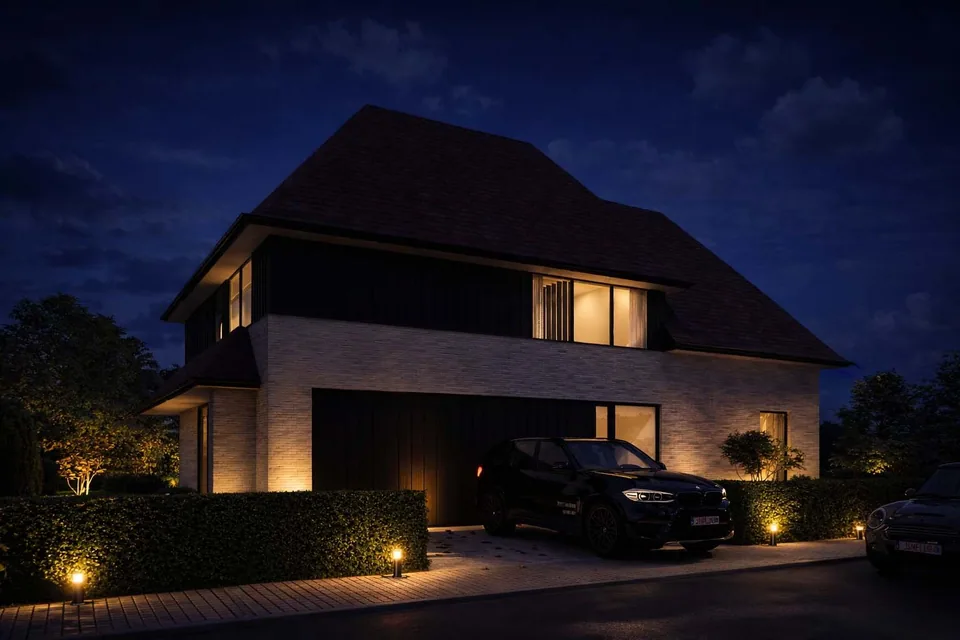 Voorgevel nieuwbouwproject in Knokke-Heist