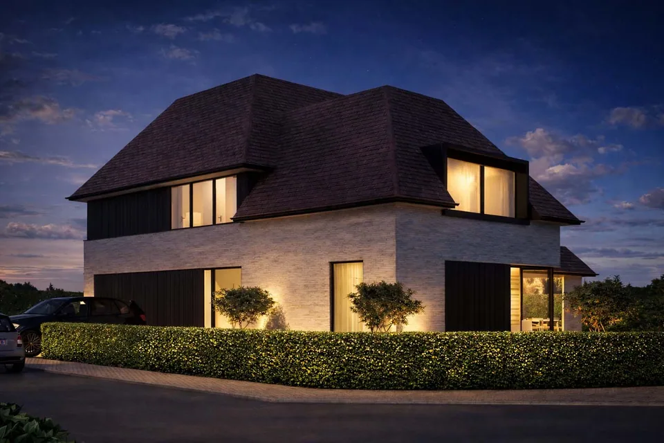 Voorgevel nieuwbouwproject in Knokke-Heist