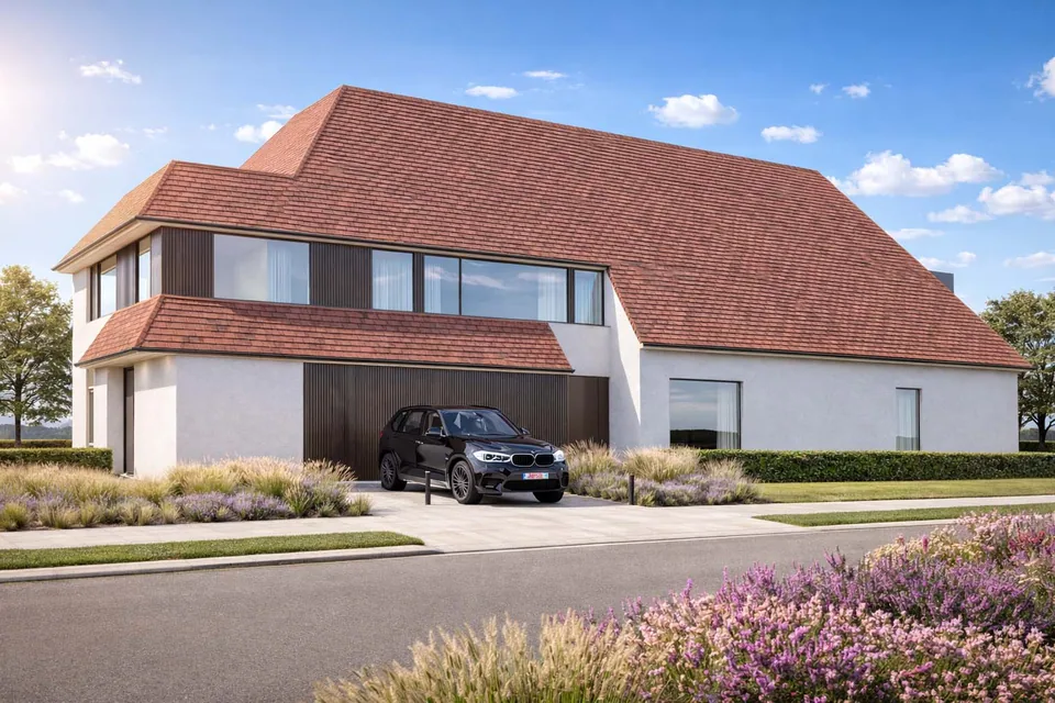 Nieuwbouwwoning in Knokke-Heist met zwembad door J.A.N Plus Architecten