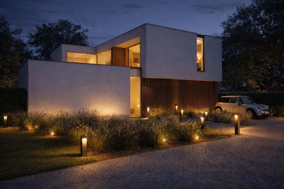 Moderne woning Koekelare met crepi gevel