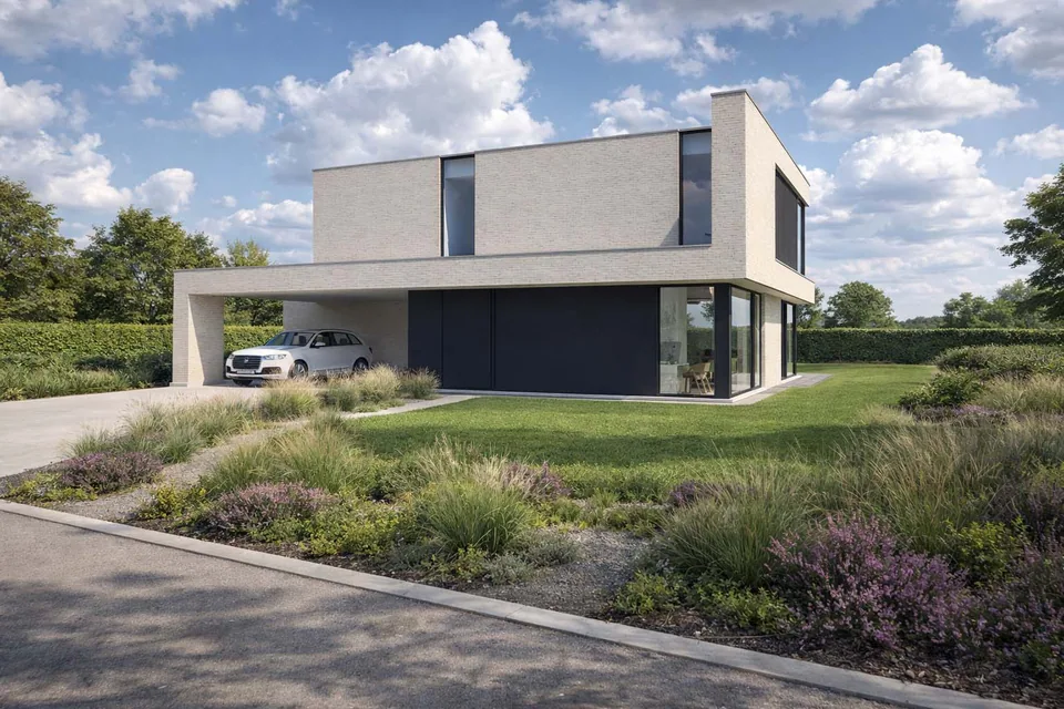 Nieuwbouwwoning in Oostkamp – J.A.N Plus Architecten