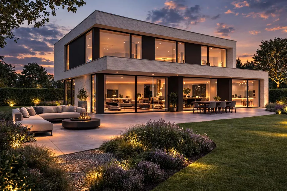 Moderne architectuur woning Oostkamp