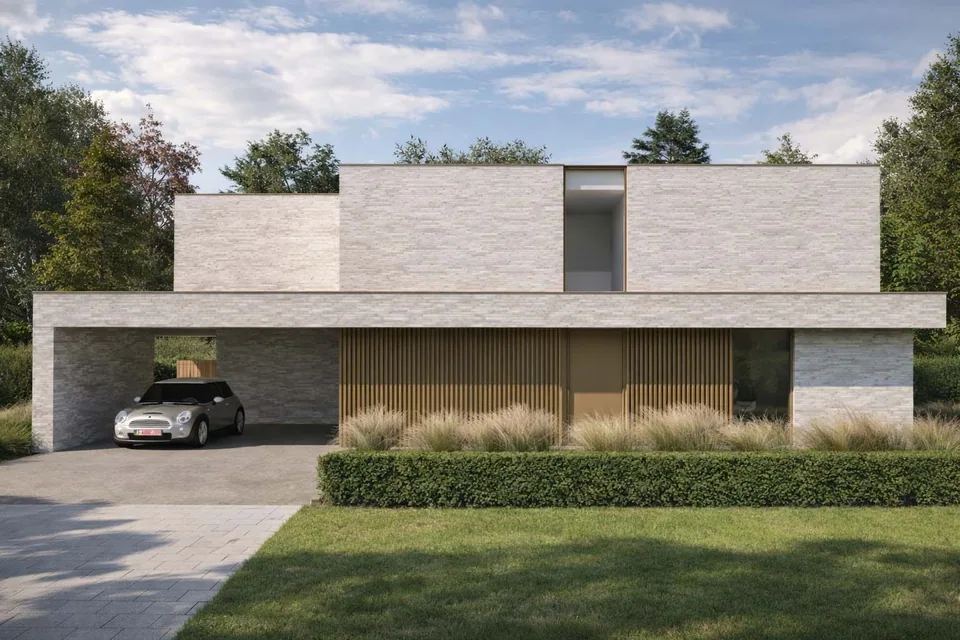 Moderne architectuur woning Oostkamp