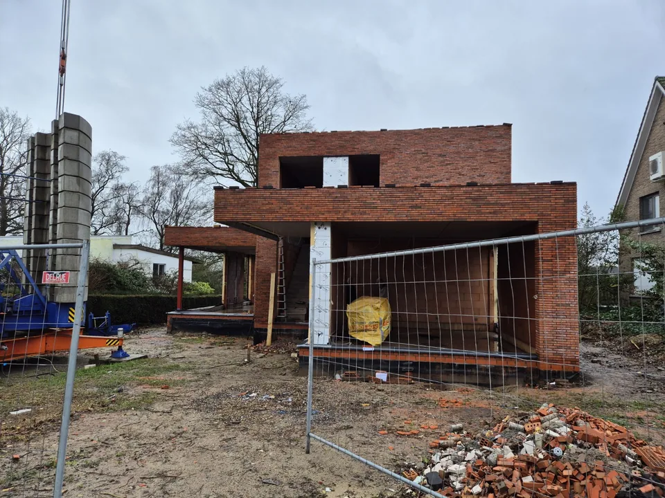 Voorgevel nieuwbouwproject Tielt