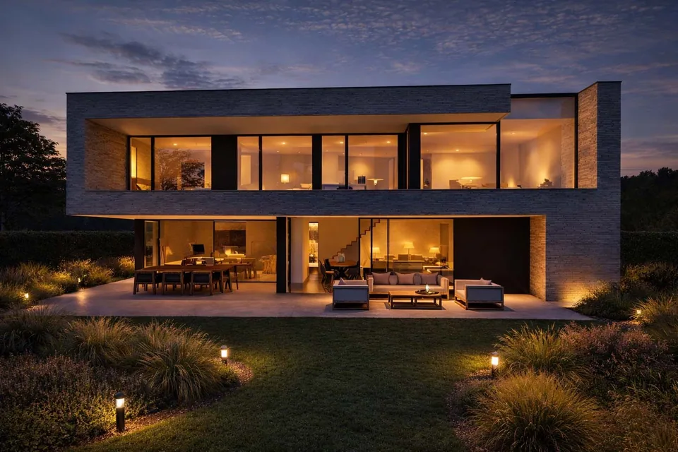 Moderne architectuur woning Veldegem Zedelgem