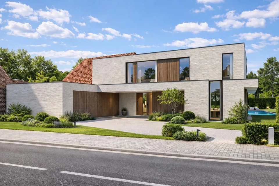 Nieuwbouwwoning in Zwalm ontworpen door J.A.N Plus Architecten