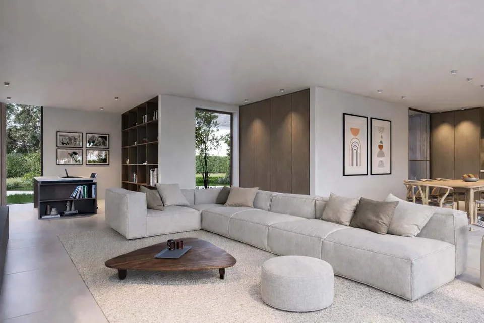 Interieur van nieuwbouwwoning in Zwalm
