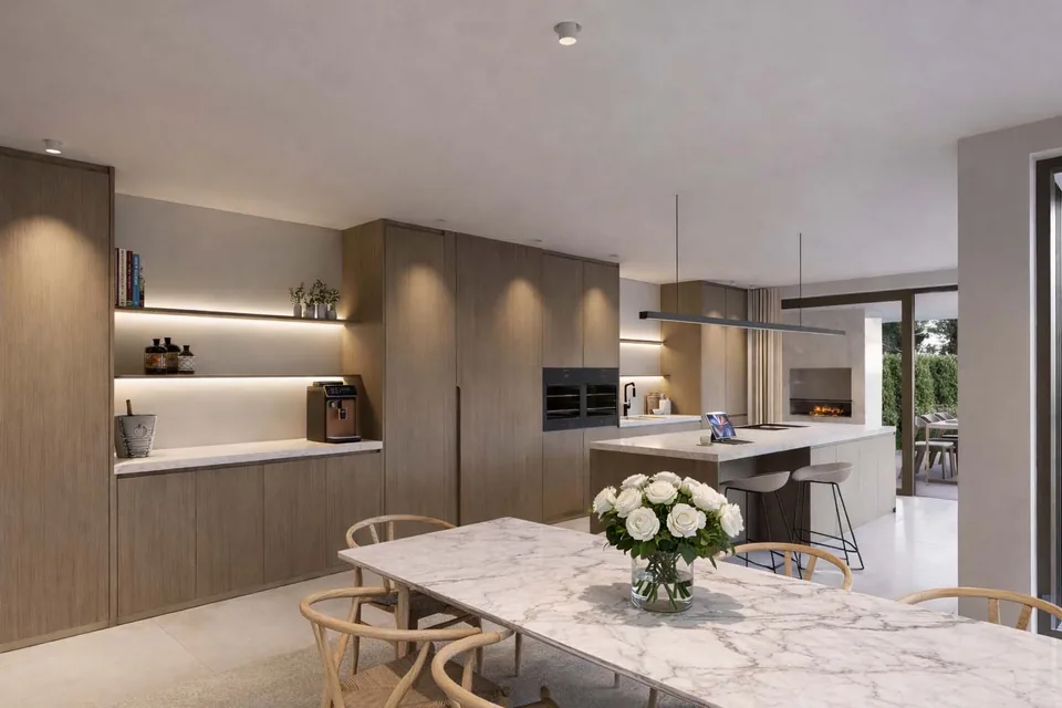 Interieur van nieuwbouwwoning in Zwalm