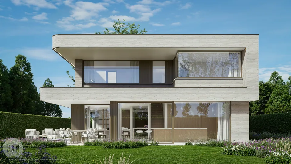 Beeld van de nieuwbouwwoning in Brugge