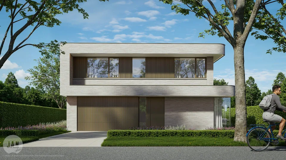 Beeld van de nieuwbouwwoning in Brugge