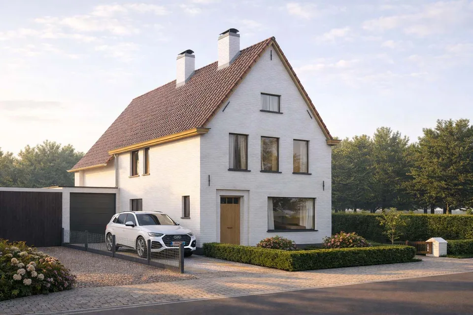 Voorgevel woningverbouwing Bekegem