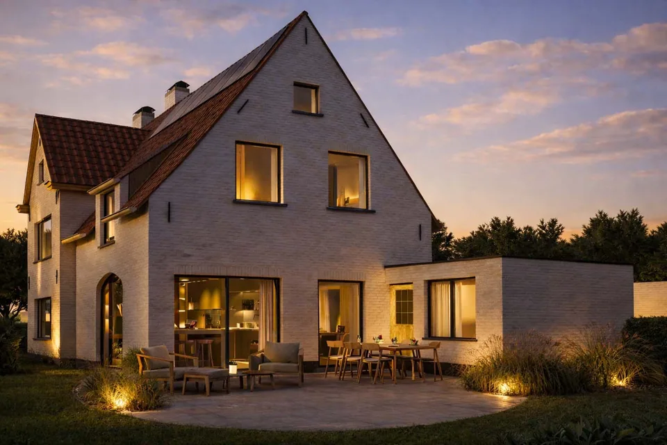 Achtergevel woningverbouwing Bekegem