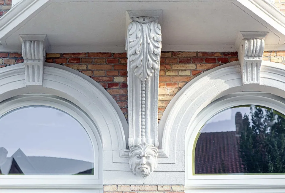 Detail architectuurverbouwing Brugse binnenstad