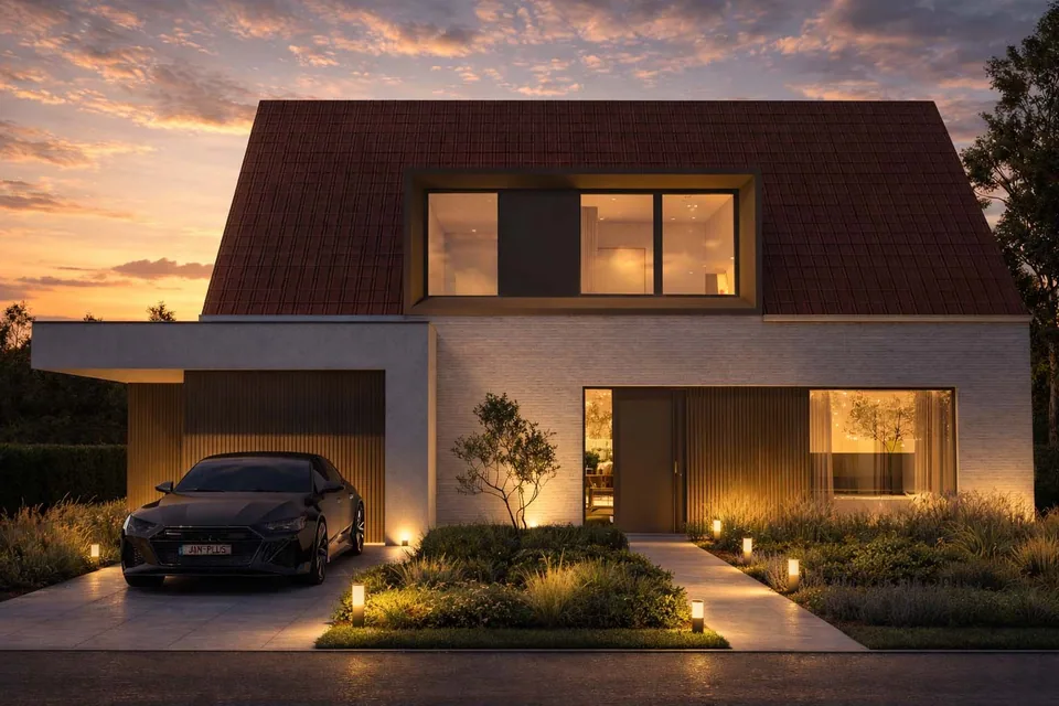 Voorgevel woningverbouwing De Haan aan de kust