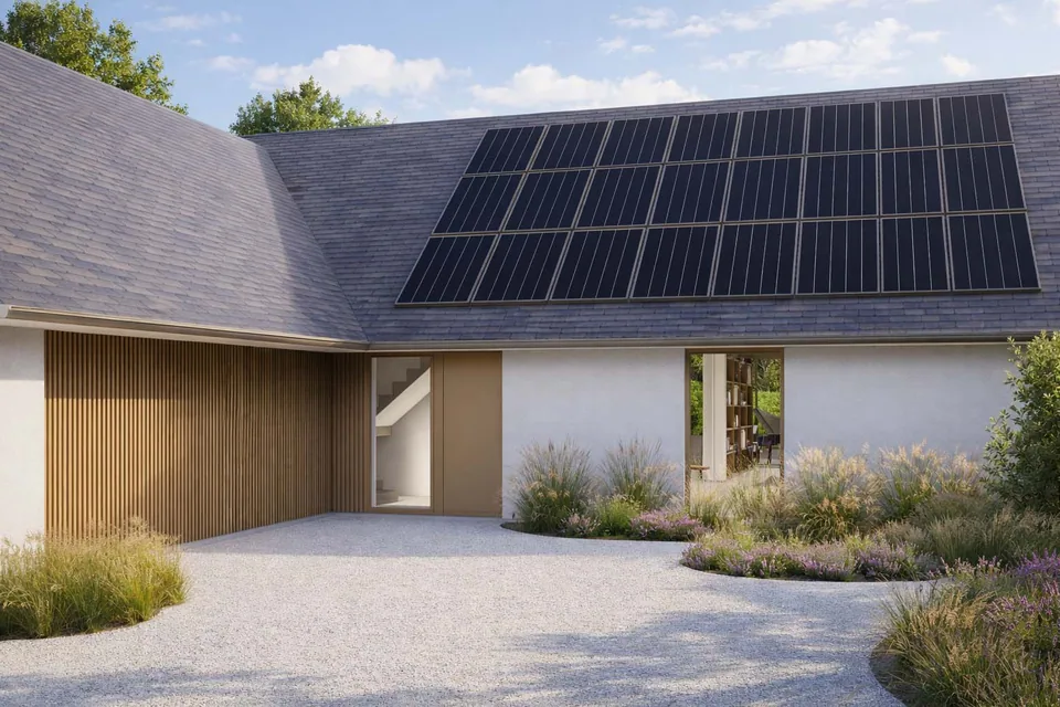 Voorgevel renovatie woning in Varsenare door J.A.N plus Architecten